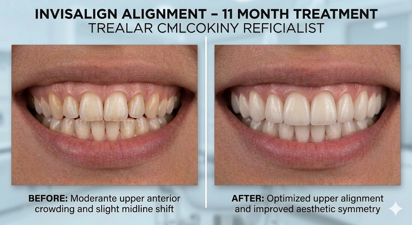 Invisalign Alignment – 11 Month Treatment